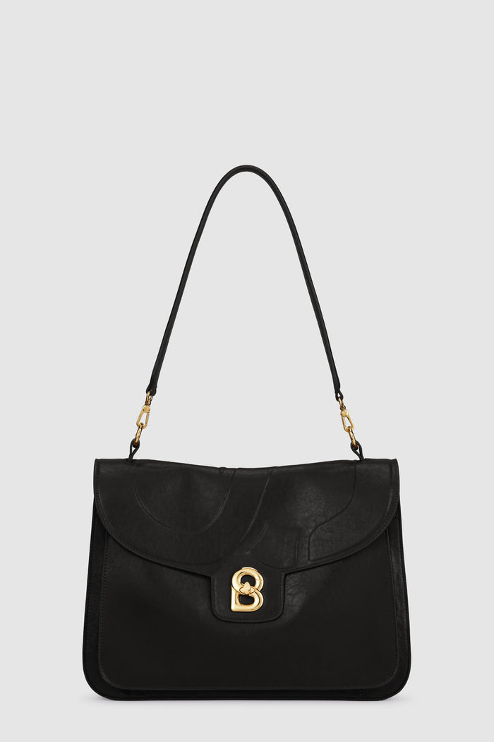 savina bag in black by buttonscarves