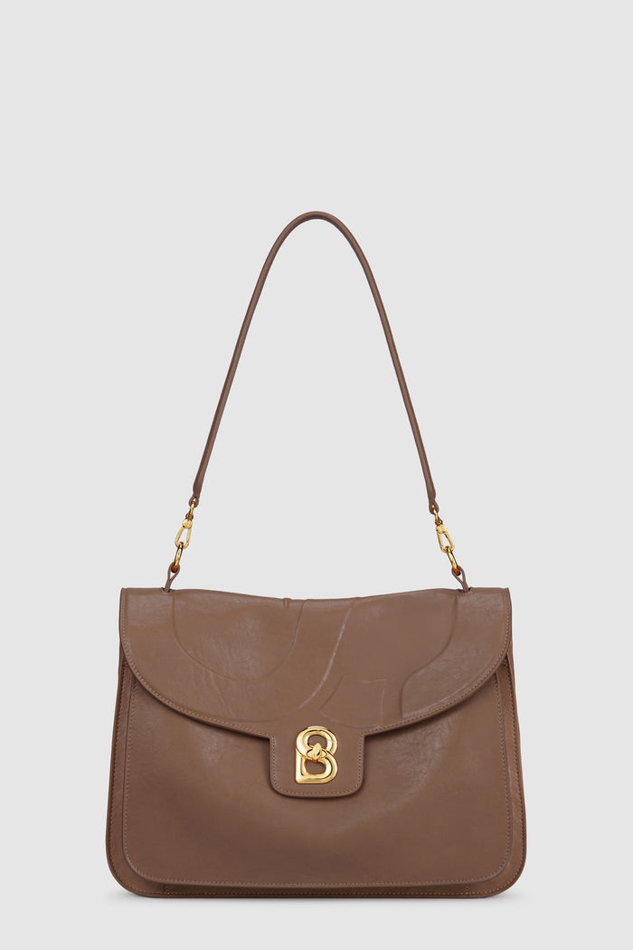 savina bag in chocolate by buttonscarves