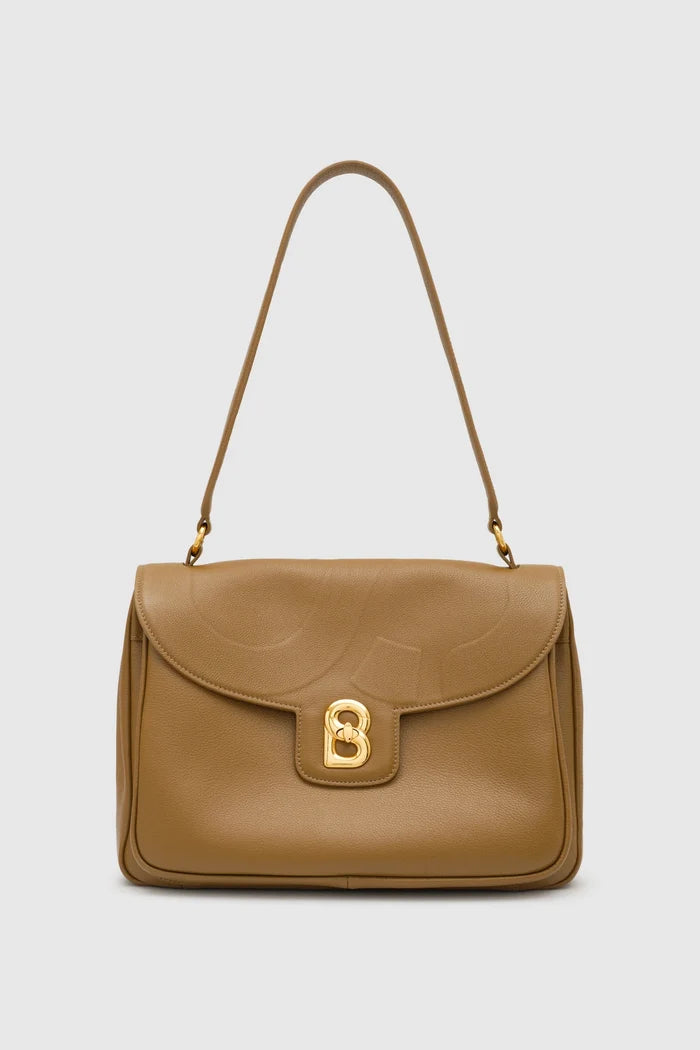 savina bag pebble leather in amber haze by buttonscarves