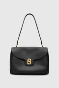 savina bag pebble leather in black by buttonscarves