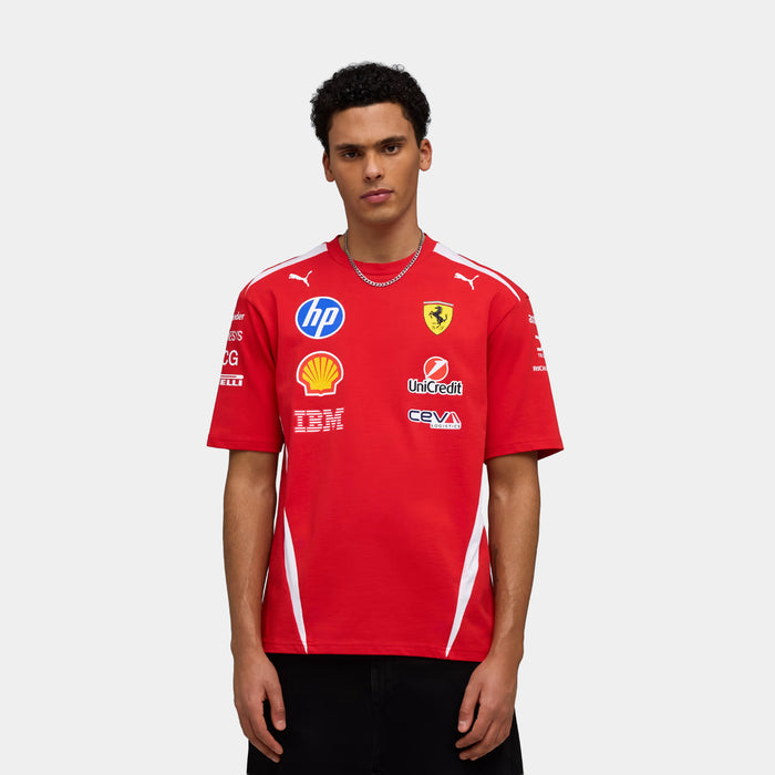 Scuderia Ferrari HP Replica Drivers Mens Short Sleeve Shirt (Puma Red)