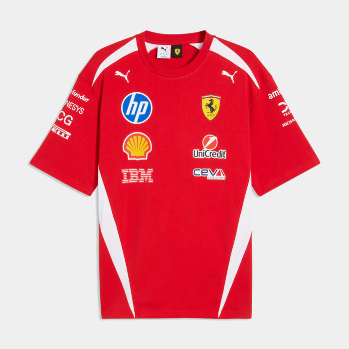 Scuderia Ferrari HP Replica Drivers Mens Short Sleeve Shirt (Puma Red)