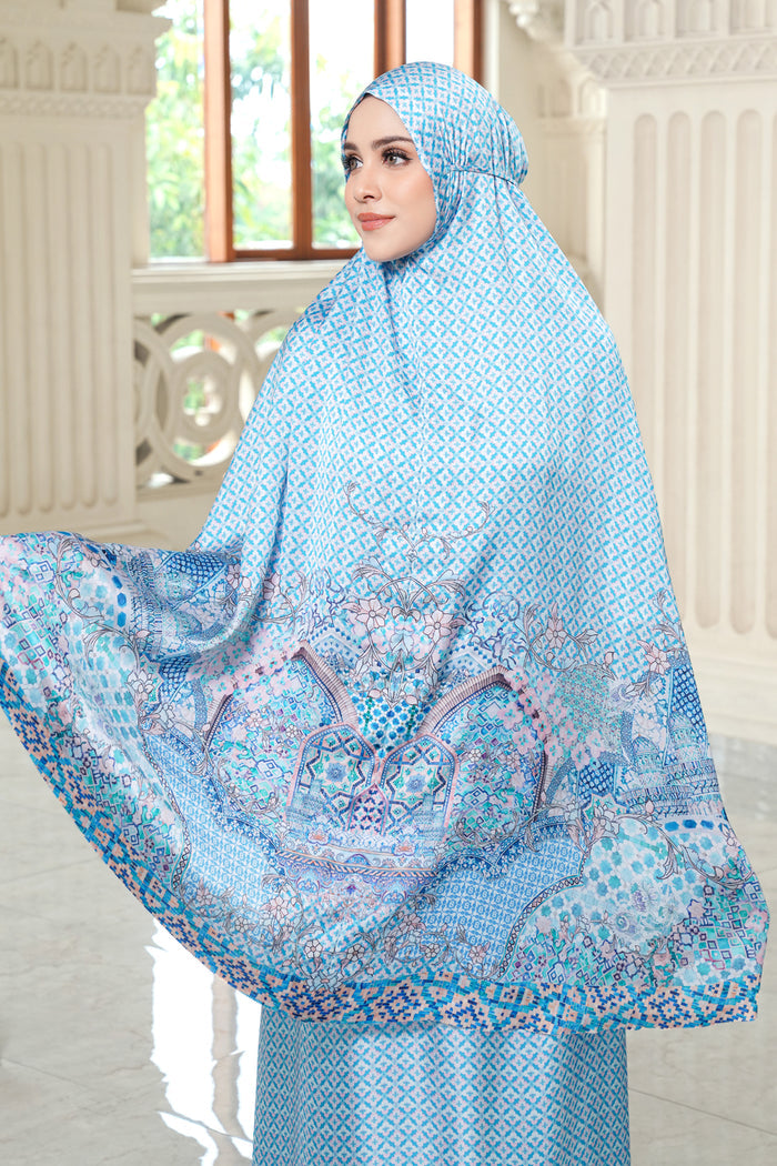 Shamara Prayer Robe - Cerulean