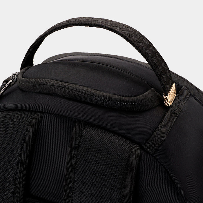 Shark Central Blacked Out Embossed Nylon Mens Backpack (Black)