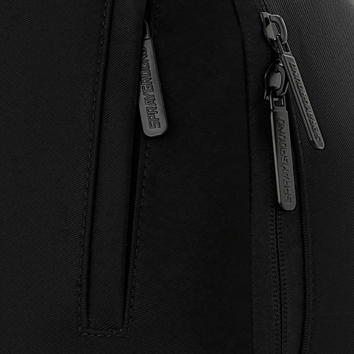 Shark Central Blacked Out Embossed Nylon Mens Backpack (Black)
