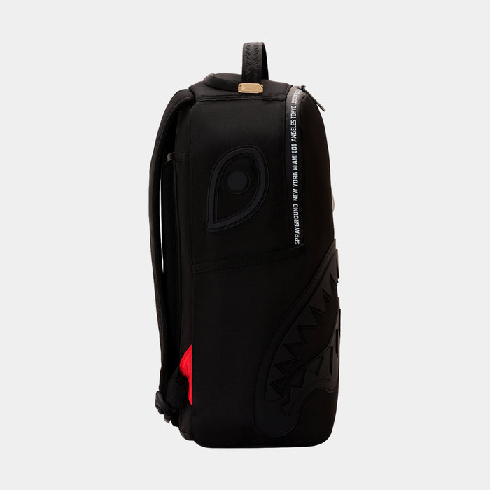 Shark Central Printed Zip Mens Backpack (Black)