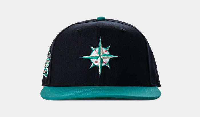 Shoe Palace Exclusive Seattle Mariners 20th Anniversay 59fifty Fitted Mens Hat (Navy/Green)