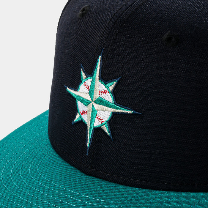 Shoe Palace Exclusive Seattle Mariners 20th Anniversay 59fifty Fitted Mens Hat (Navy/Green)