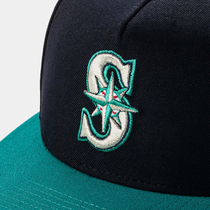 Shoe Palace Exclusive Seattle Mariners 950AF Snapback Mens Hat (Navy/Green)