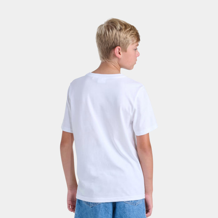 Shoe Shop Graphic Grade School Short Sleeve Shirt (White)