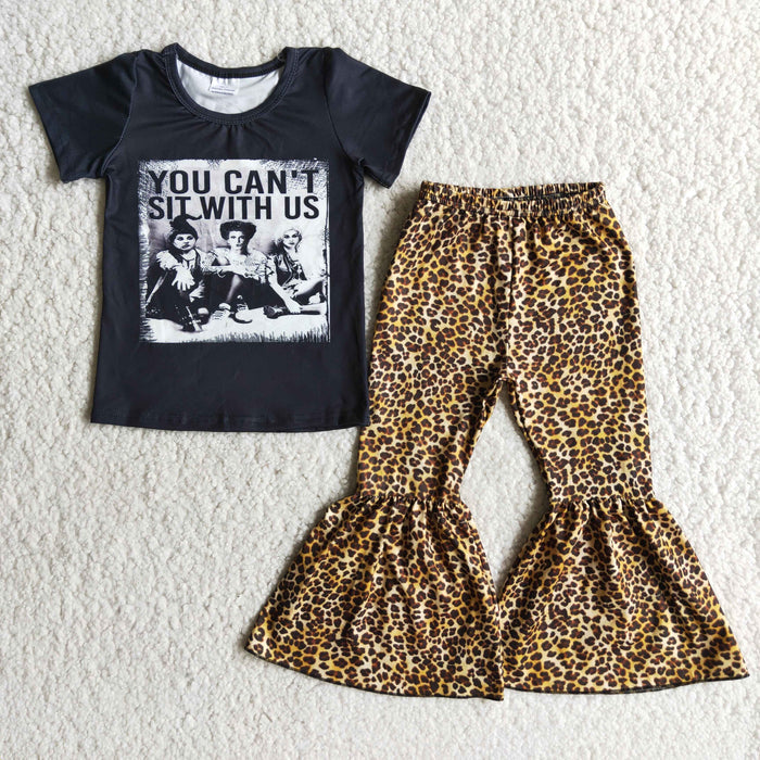 Short sleeve bell bottom pants Halloween outfits  A0-23