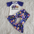 Short sleeve bell bottom pants Halloween outfits