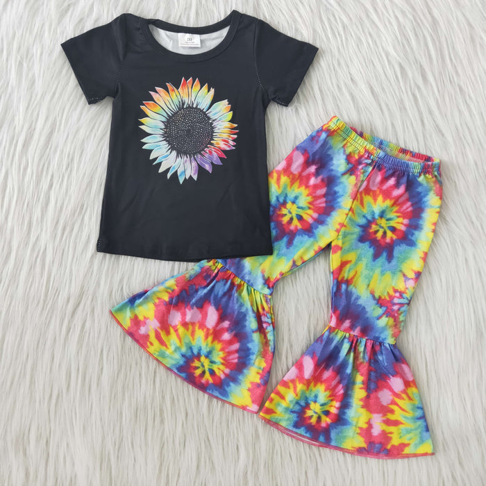 Short sleeve bell bottom pants outfits