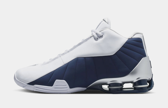 Shox BB4 Olympic Mens Lifestyle Shoes (White/Midnight Navy/Metallic Silver)