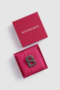 signature alara brooch in hematite by buttonscarves