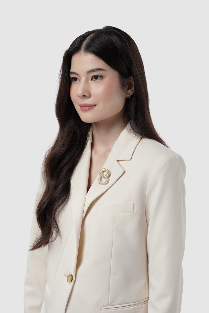 signature gala brooch package in gold by buttonscarves regular size on blazer
