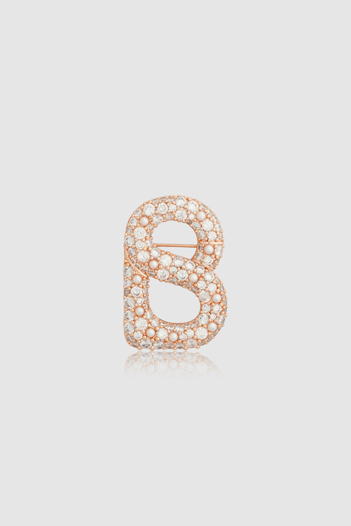 signature gala brooch package in rose gold by buttonscarves front view