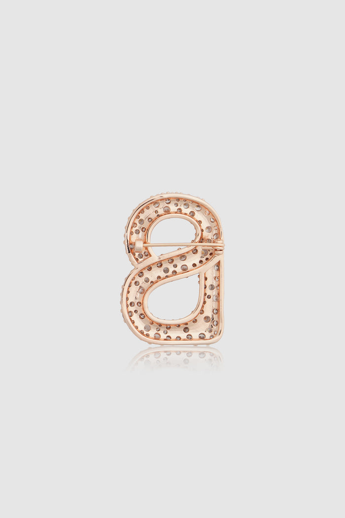 signature gala brooch package in rose gold by buttonscarves back view