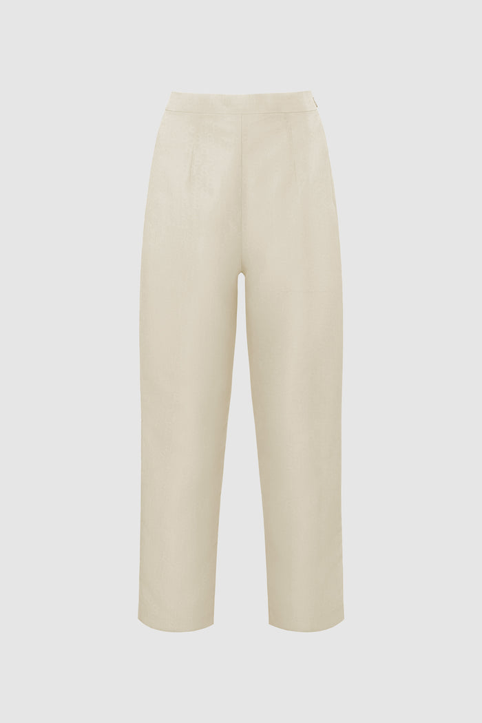 Signature Jacquard Pants - Ecru