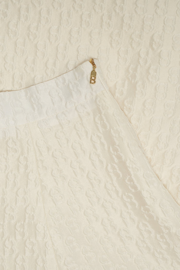 Signature Jacquard Pants - Ecru
