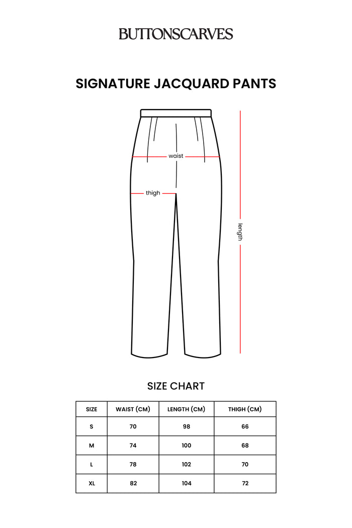 Signature Jacquard Pants - Ecru