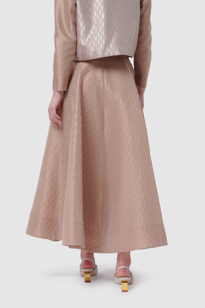 Signature Jacquard Skirt - Dusty