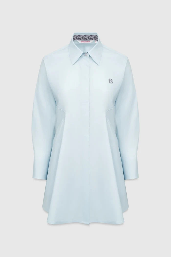 Signature Woman Poplin Shirt - Blue
