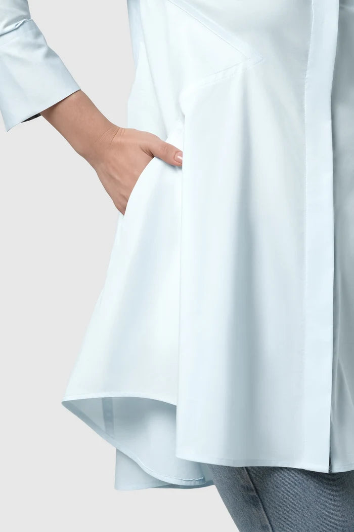 Signature Woman Poplin Shirt - Blue