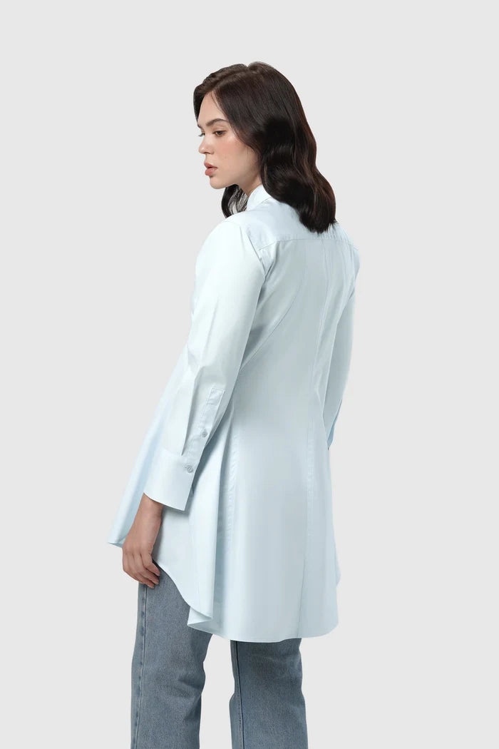 Signature Woman Poplin Shirt - Blue