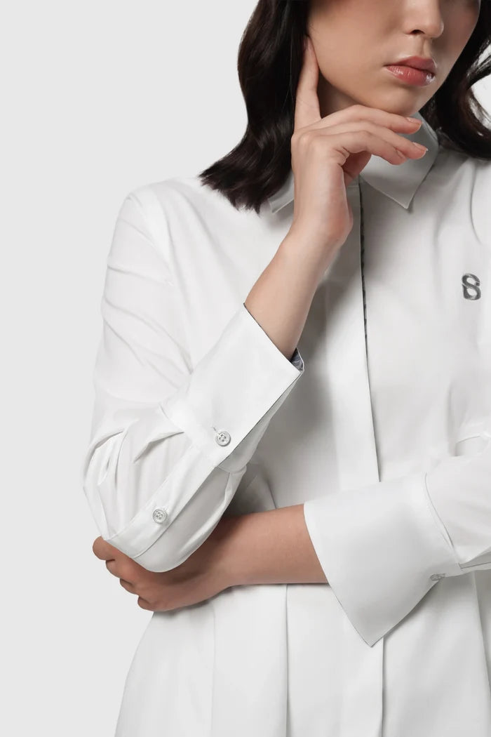Signature Woman Poplin Shirt - White