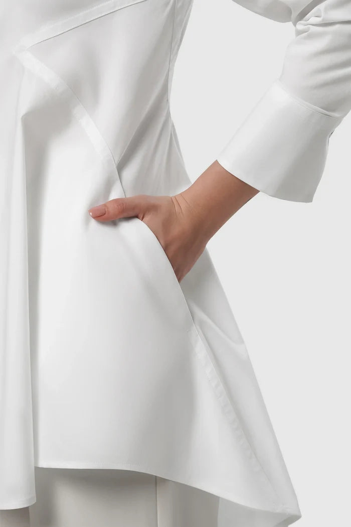 Signature Woman Poplin Shirt - White