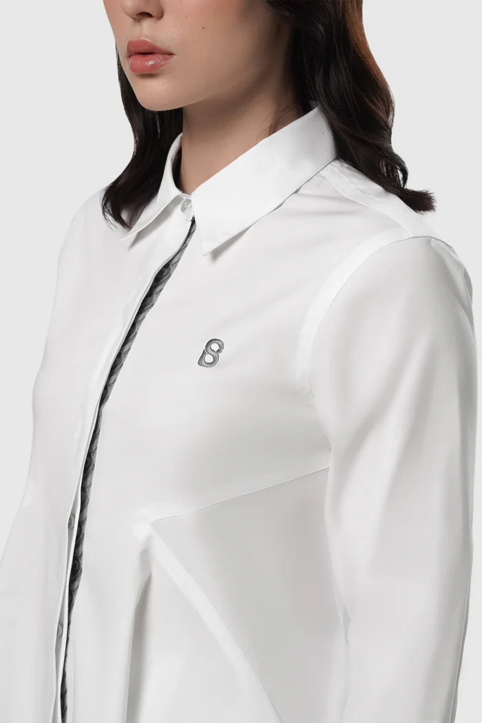 Signature Woman Poplin Shirt - White