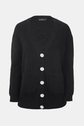 Signature Wool Cardigan - Black