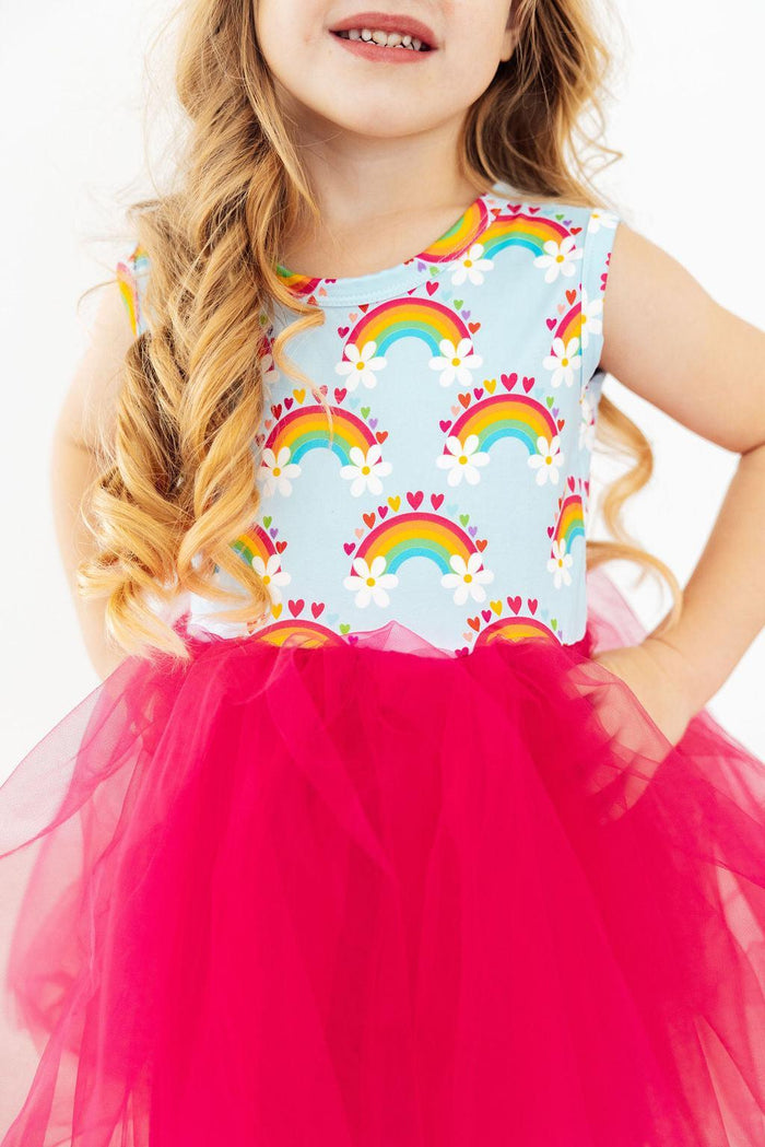 Smiling Daisies Tank Tutu Dress-Mila & Rose ®