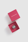 sofia round pin brooch in silver by buttonscarves