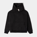 Soft Fleece Pullover Womens Hoodie (Black)