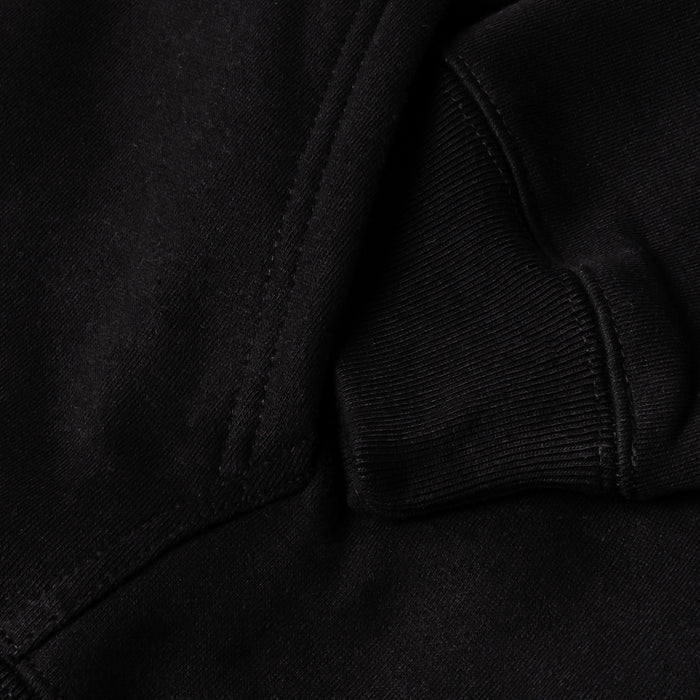 Soft Fleece Pullover Womens Hoodie (Black)