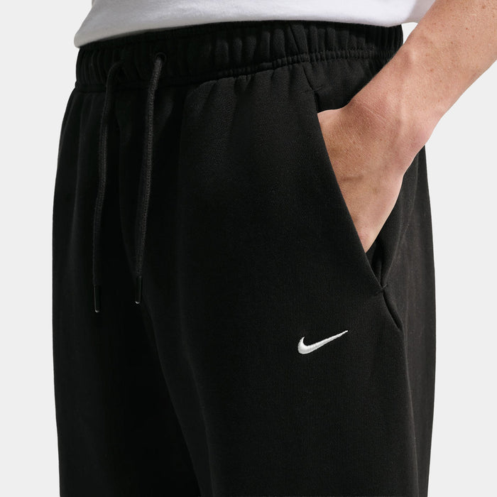 Solo Fleece Bungee Mens Pants (Total Black/Sail)