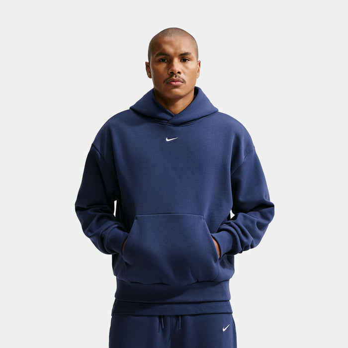 Solo Fleece Pullover Mens Hoodie (Midnight Navy/Sail)