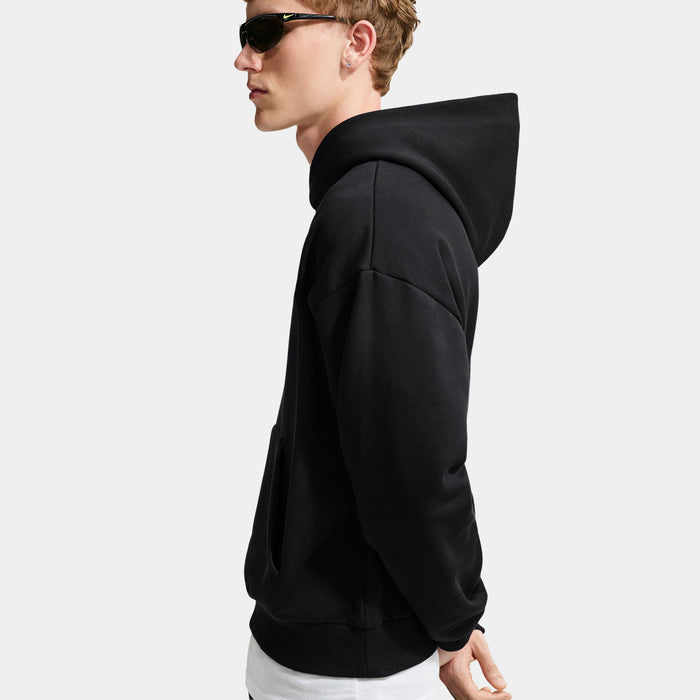 Solo Swoosh Fleece Pullover Mens Hoodie (Total Black/Sail)