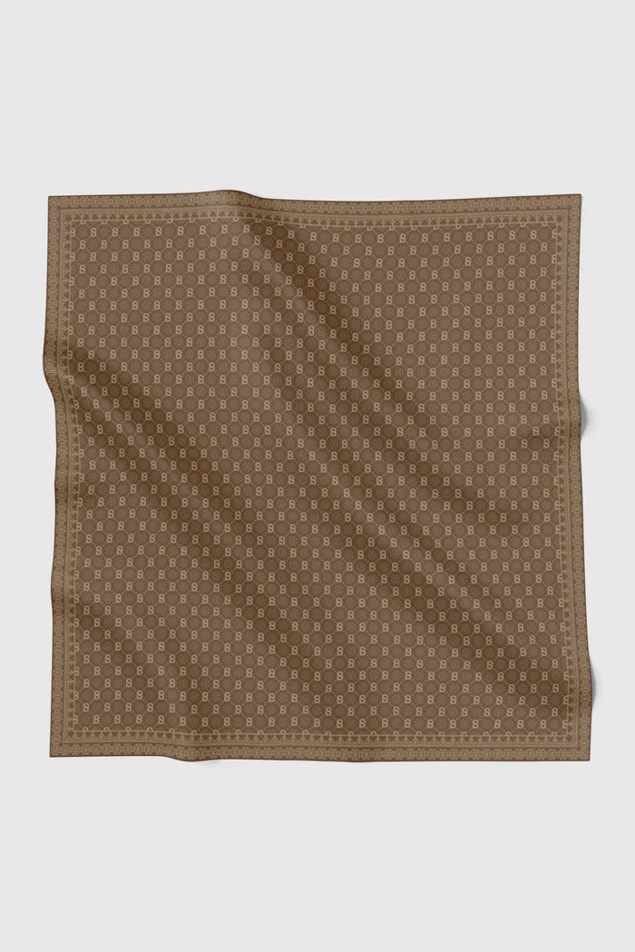 songket square scarf cinnamon by buttonscarves