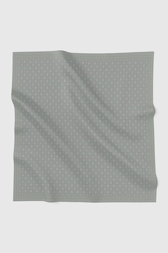 songket square scarf fog by buttonscarves