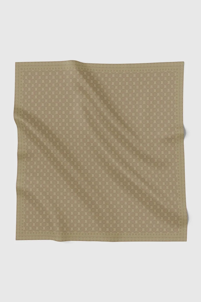 songket square scarf ginger by buttonscarves