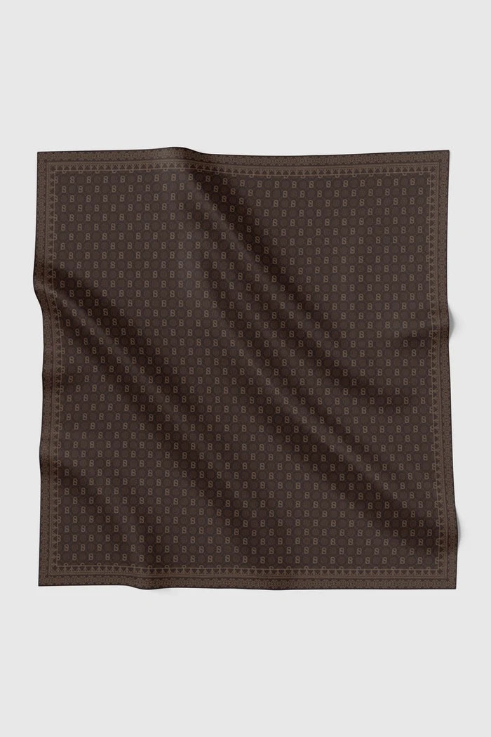 songket square scarf mahogany by buttonscarves