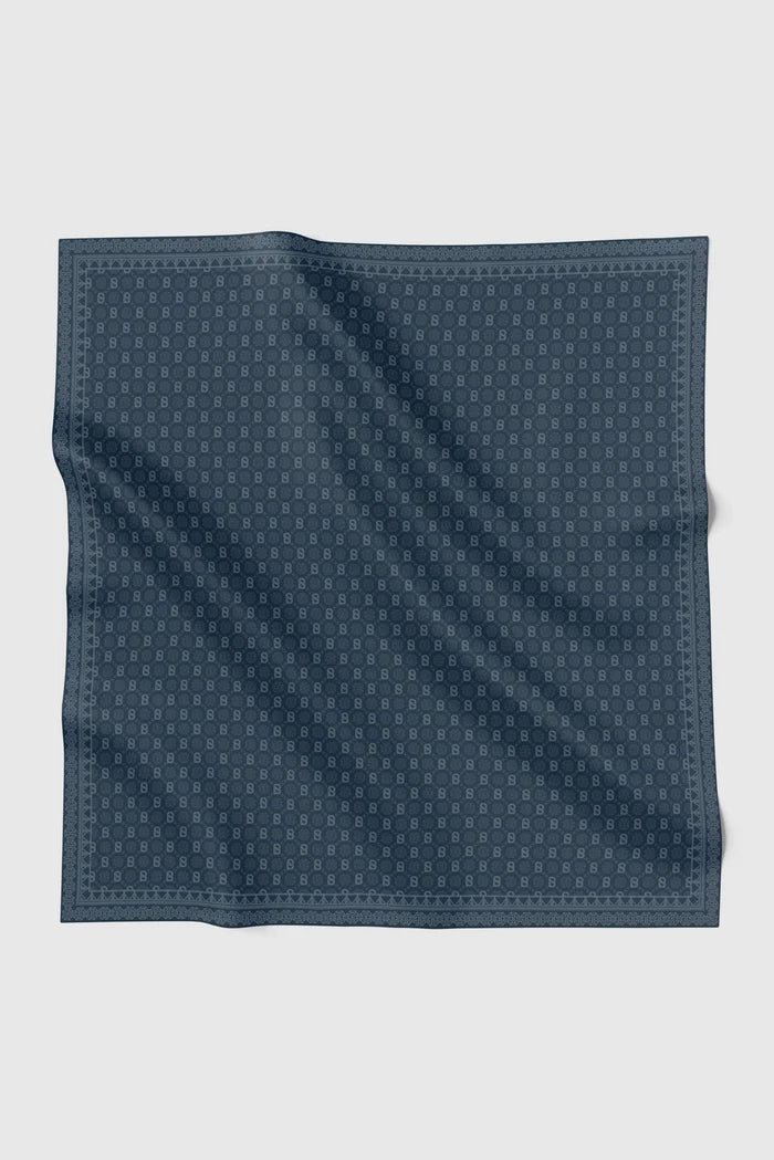 songket square scarf maritime blue by buttonscarves