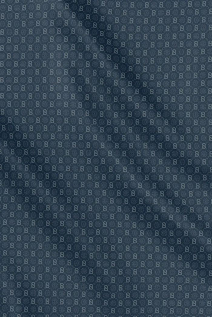 buttonscarves songket square scarf maritime blue pattern detail
