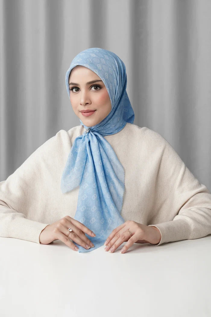 songket square scarf river styled outfit