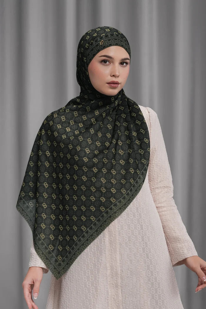 songket tie back shawl in hornbill by buttonscarves