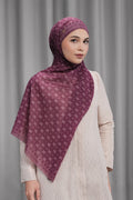 songket tie back shawl in orchid by buttonscarves