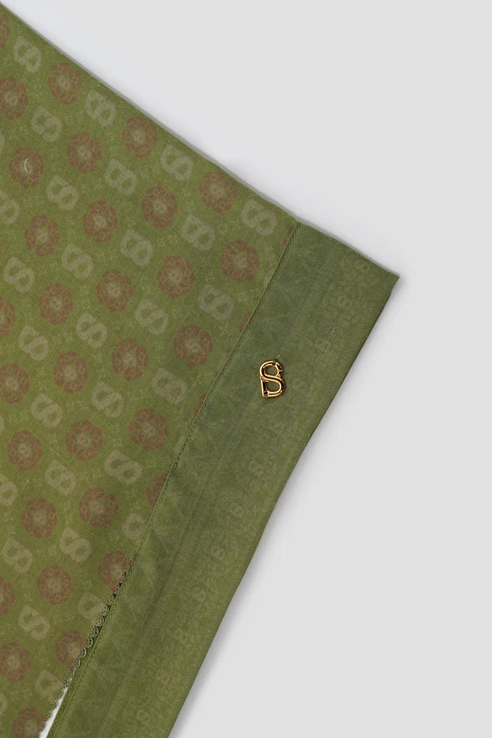 songket tie back shawl in palm by buttonscarves pattern detail
